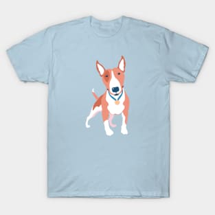 Brown Bull Terrier dog T-Shirt